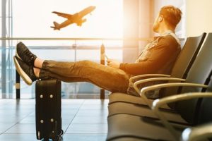a passenger at the airport